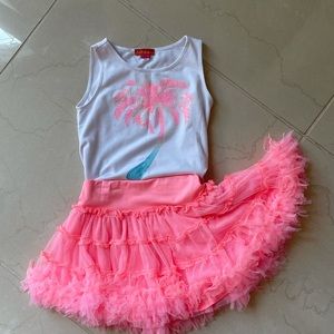 Kate Mack Girls Size 6 skirt and Matching Tank
